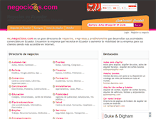 Tablet Screenshot of ec.negocioos.com